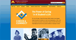 Desktop Screenshot of checkandconnect.org