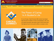 Tablet Screenshot of checkandconnect.org